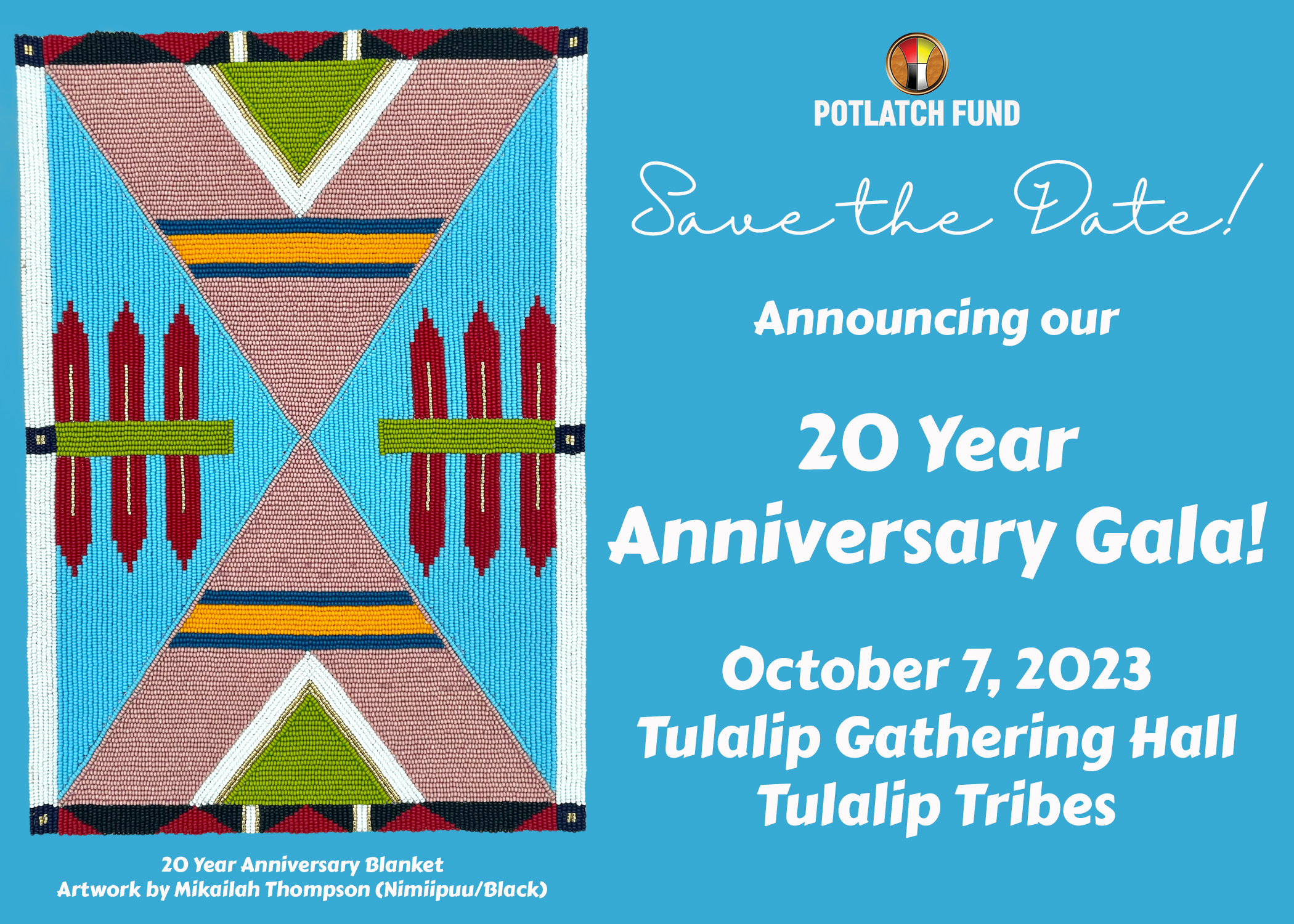 Save The Date - 20th Anniversary Gala Oct 7 In Tulalip